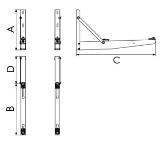 Wall brackets long reach - Image 2
